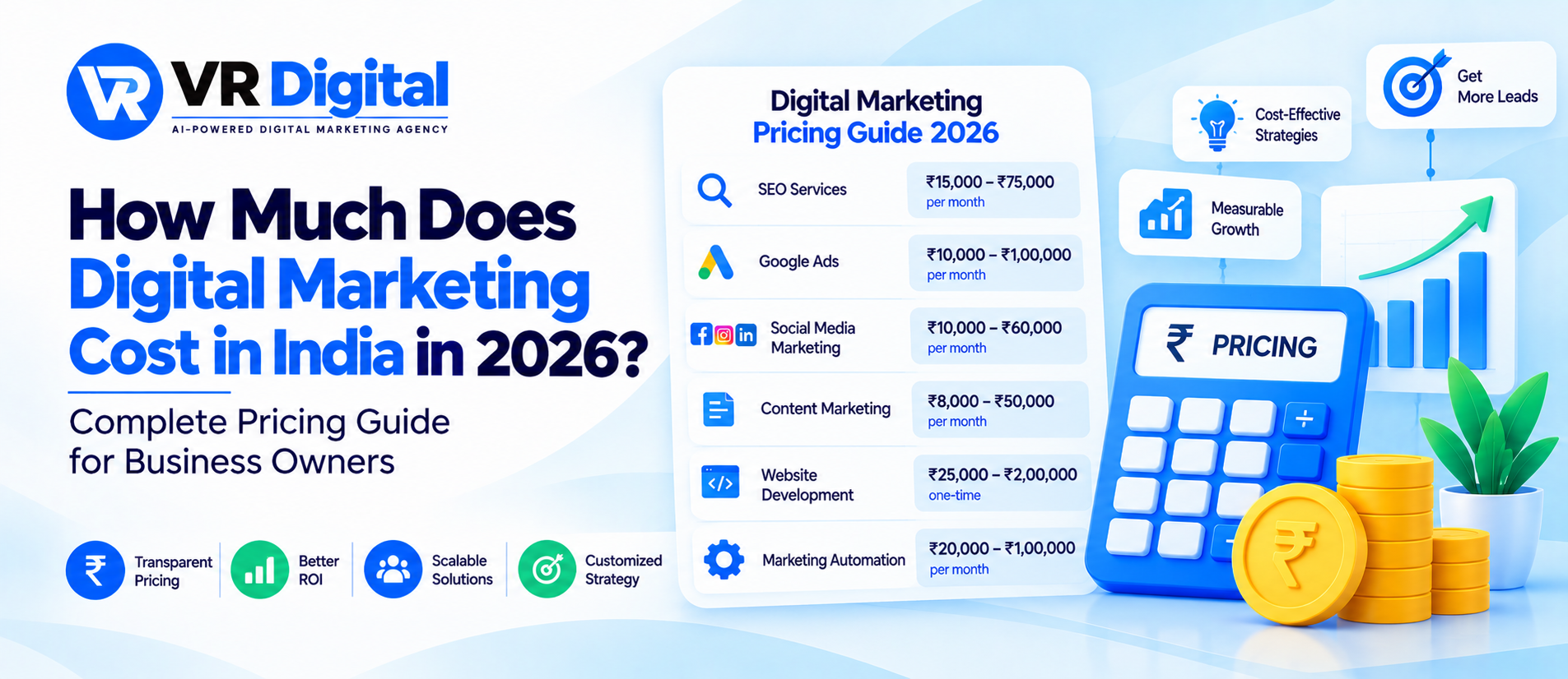 How Much Does Digital Marketing Cost in India in 2026? Complete Pricing Guide for Business Owners