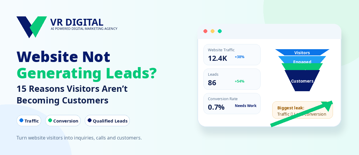 Website Not Generating Leads? 15 Reasons Visitors Aren’t Becoming Customers